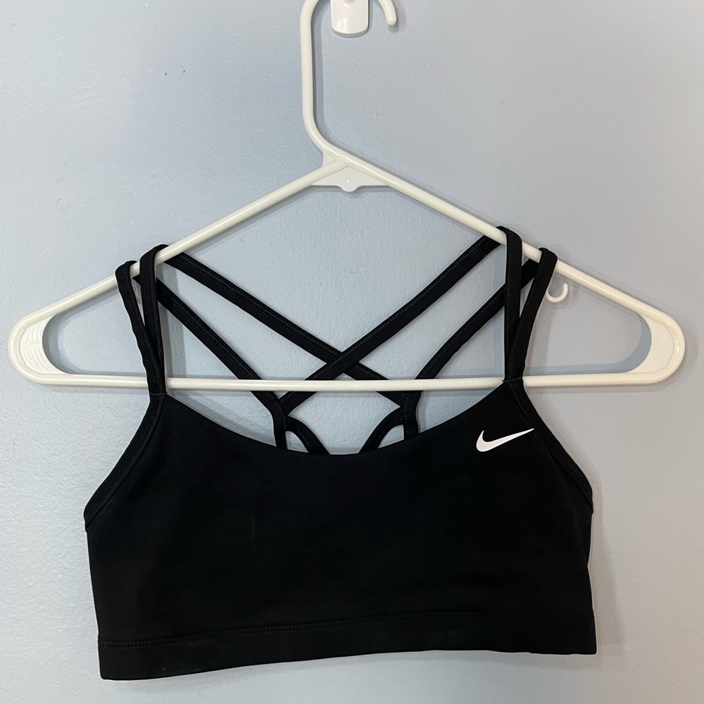 Nike black sports bra size M
